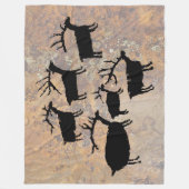 Beerd van Elk Petroglyph Fleece Deken (Voorkant)