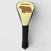 Beerdesign Elke Kleur Achtergrond Golfheadcover (Voorkant)