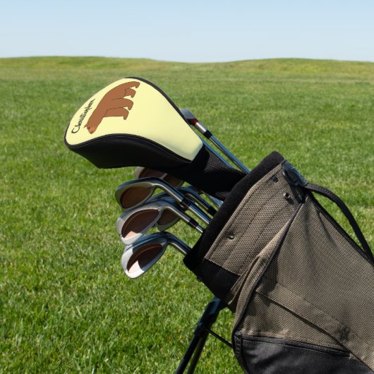 Beerdesign Elke Kleur Achtergrond Golfheadcover (Insitu)
