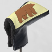 Beerdesign Elke Kleur Achtergrond Golfheadcover (3/4 voorkant)