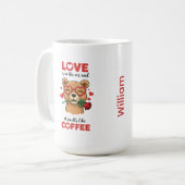 Beerdruk je liefde mok (Voorkant links)