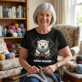 Beerente retraite-cadeaus voor haakster Moeder Oma T-shirt