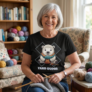 Beerente retraite-cadeaus voor haakster Moeder Oma T-shirt