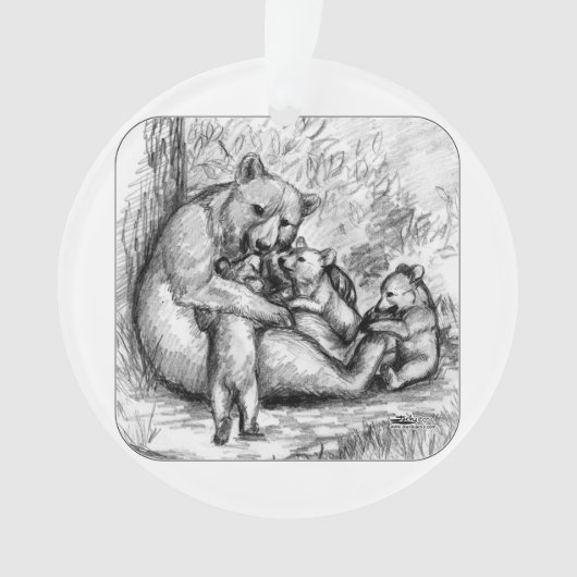 Beerfamilie Ornament (voorkant)
