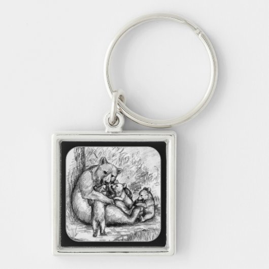 Beerfamilie Sleutelhanger (Voorkant)