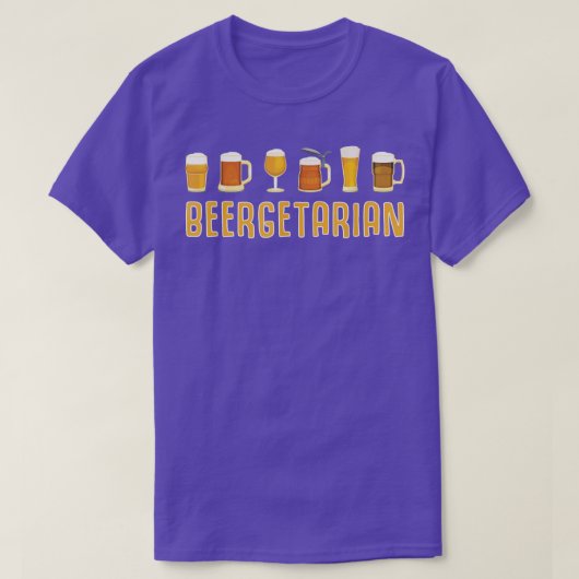 Beergetarian Beer Gift Ber Garden Beerdrinker Beer T-shirt (Design voorkant)