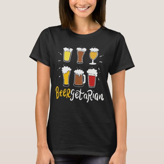 Beergetarian Craft Beer Pun Home Brewery Brewer Ho T-shirt (Voorkant)