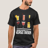 Beergetarian Graphic Homebrouwerij Winemaking Brew T-shirt (Voorkant)