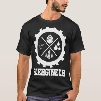 Beergineer Graphic Homebrouwerij Winemaking Brewer T-shirt