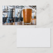 Beerglas in microbrouwerij visitekaartje (Voorkant / Achterkant)