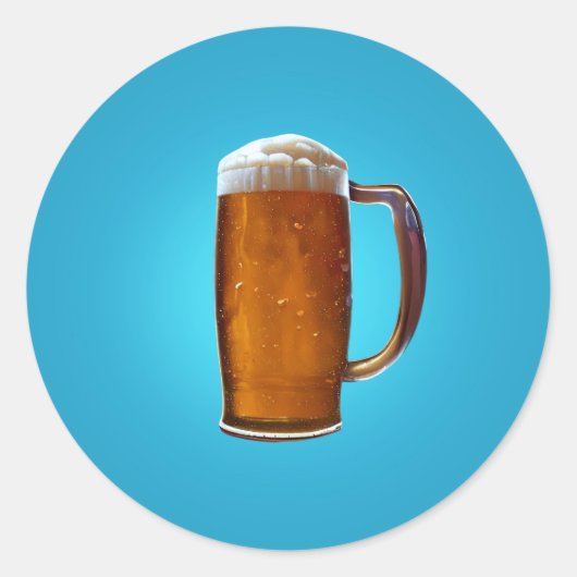 Beerglas Ronde Sticker (Voorkant)