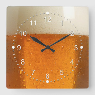 Beerglas Vierkante Klok
