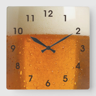 Beerglas Vierkante Klok