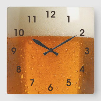 Beerglas Vierkante Klok