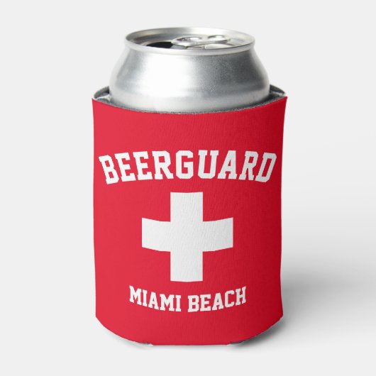 Beerguard Lifeguard Personaliseer Koelbox Blikjeskoeler (Blikje Voorkant)