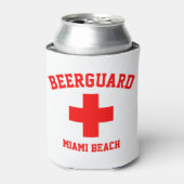 Beerguard Lifeguard personaliseren Blikjeskoeler (Blikje Voorkant)