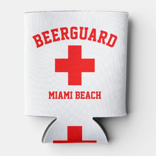 Beerguard Lifeguard personaliseren Blikjeskoeler (Voorkant)