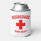 Beerguard Lifeguard personaliseren Blikjeskoeler (Blikje Achterkant)