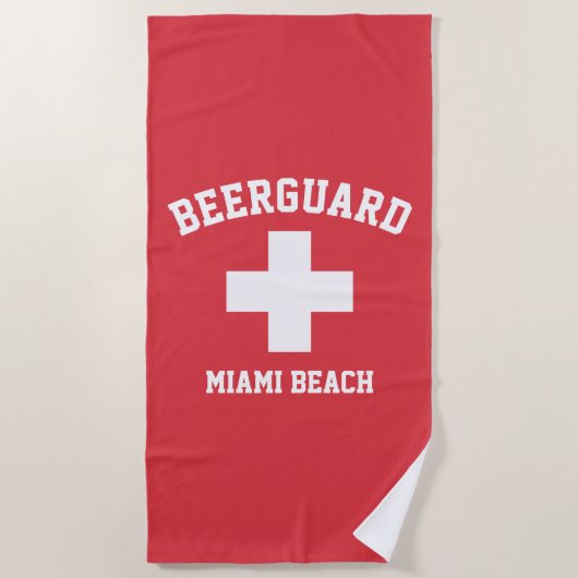 Beerguard Lifeguard personaliseren Strandlaken (Voorkant)