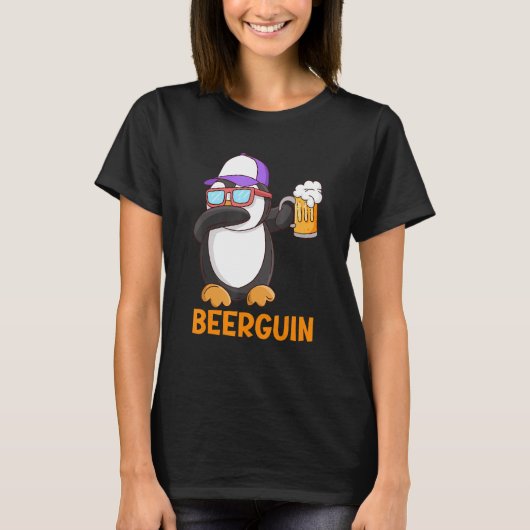 Beerguin Beer Penguin Party Festival Beer T-shirt (Voorkant)