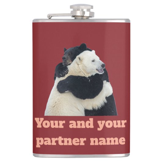 Beerhug Liefde (Aanpasbaar) Heupfles (Voorkant)