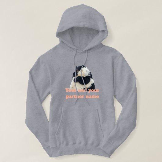 Beerhug Liefde (Aanpasbaar) Hoodie (Design voorkant)