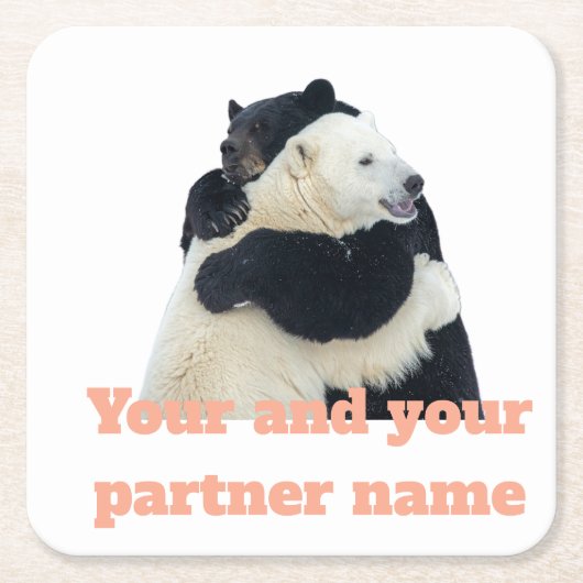 Beerhug Liefde (Aanpasbaar) Kartonnen Onderzetters (Voorkant)