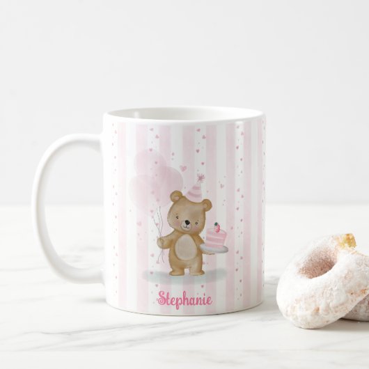 Beerige Verjaardag Koffiemok (Met donut)