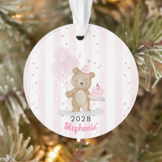 Beerige Verjaardag Ornament (Boom)