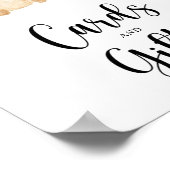 Beerkaart en cadeaus baby shower poster (Hoek)