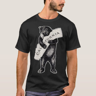 Beerknuffel Ik hou van Californië ArtRetro Vintage T-shirt