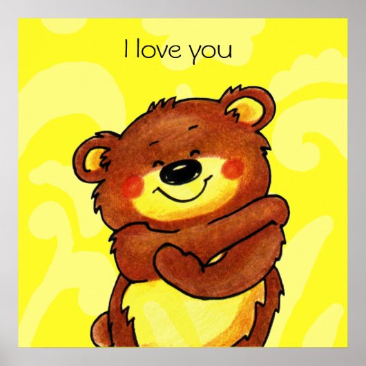 beerknuffelposter poster (Voorkant)