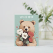 Beerknuffels en Bloemen: Een kaart voor elke geleg (Staand voorkant)