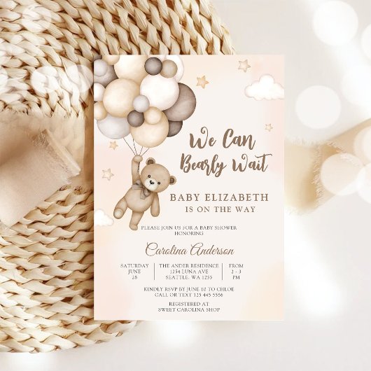 Beerlijk Wachten Baby Shower Uitnodiging
