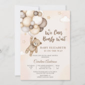 Beerlijk Wachten Baby Shower Uitnodiging (Voorkant)