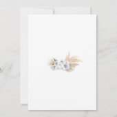 Beerlijk wachten Teddy Baby Shower Uitnodiging (Achterkant)