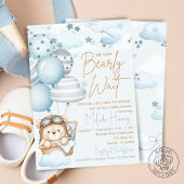 Beerlijk Wachten Teddybeer Baby Borrel Kaart
