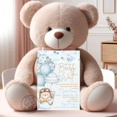 Beerlijk Wachten Teddybeer Baby Borrel Kaart