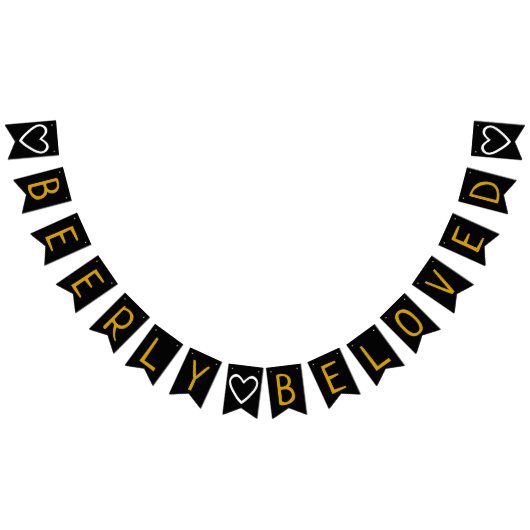 Beerly Beloved Co-Ed Wedding Vrijgezellenfeest Vlaggetjes (Alle)