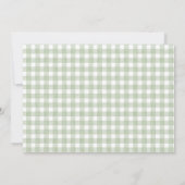 Beerly Wait Groene Teddybeer Babyshower Foto Kaart (Achterkant)