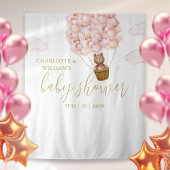 Beerly Wait Roze Baby Shower Fotobackdrop Wandkleed