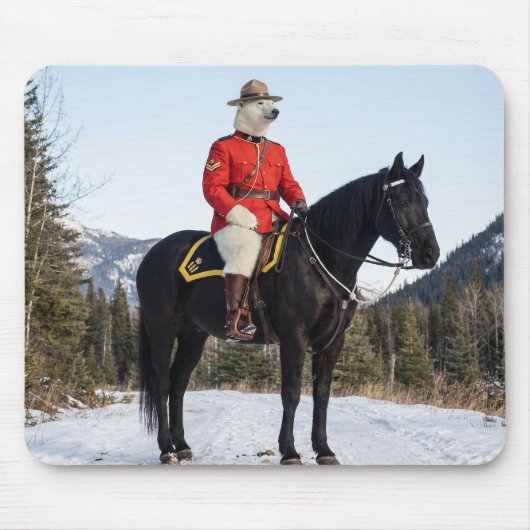 Beermonster RCMP Korporaal Te Paard Muismat (Voorkant)