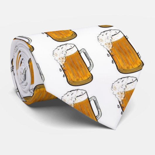 Beermug1-Stropdas Stropdas (Opgerold)