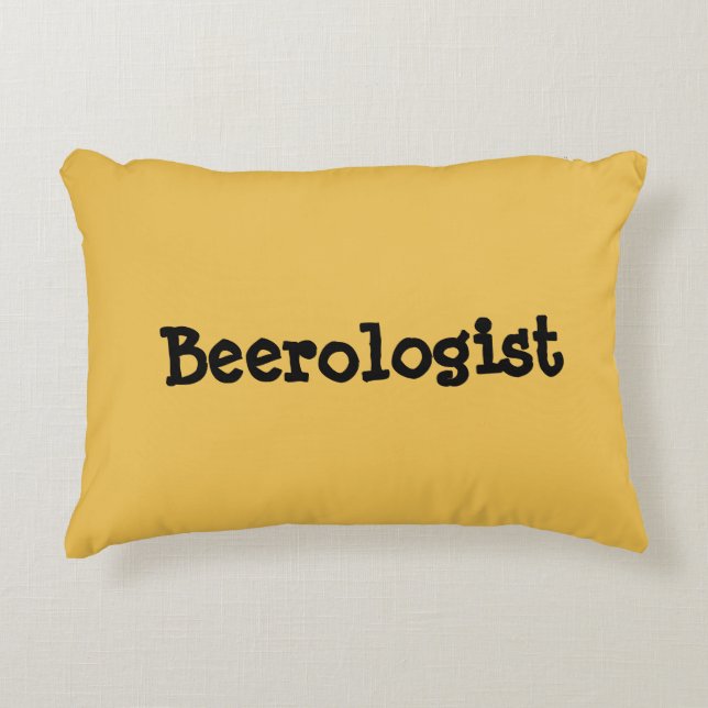 Beeroloog Quote Accent Pillow Decoratief Kussen (Voorkant)