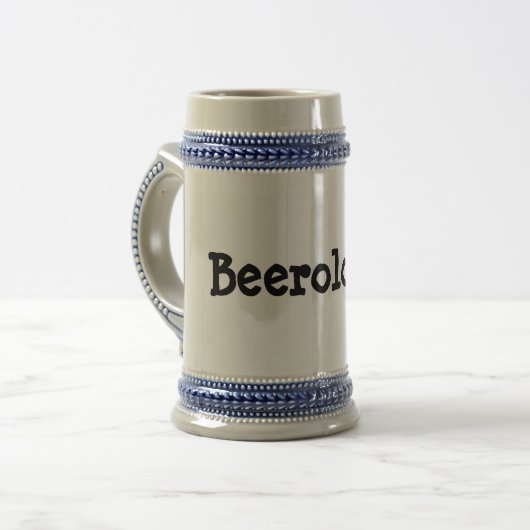 Beeroloog Quote Stein Bierpul (Voorkant links)