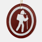 Beerpad merktekens keramisch ornament (Links)