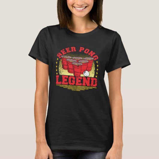 BeerPong Legend  Beer Pong T-shirt (Voorkant)