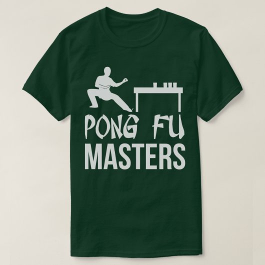 Beerpong Team Clothing Pong Fu Masters T T-shirt (Design voorkant)
