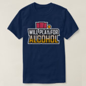 Beerpong Team Clothing zal alcohol afspelen T-shirt (Design voorkant)