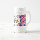 Beers Cheers USA FLAG American Gepersonaliseerd Ca Bierpul (Voorkant rechts)